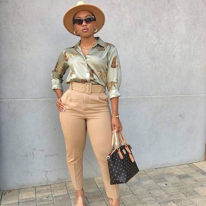 Sexy plus size high waist wearing trousers - Image 2