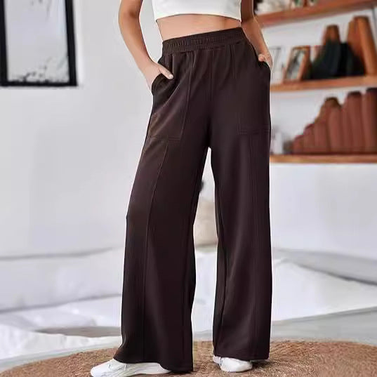 Women's High Waist Loose Wide Legs Trousers - Image 7