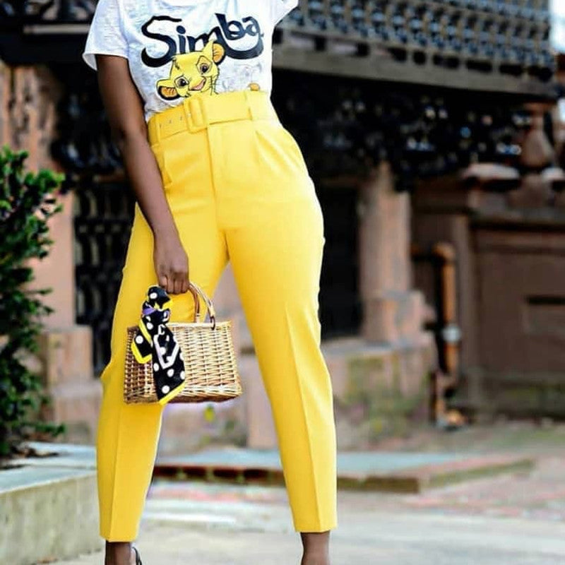 Sexy plus size high waist wearing trousers - Image 6