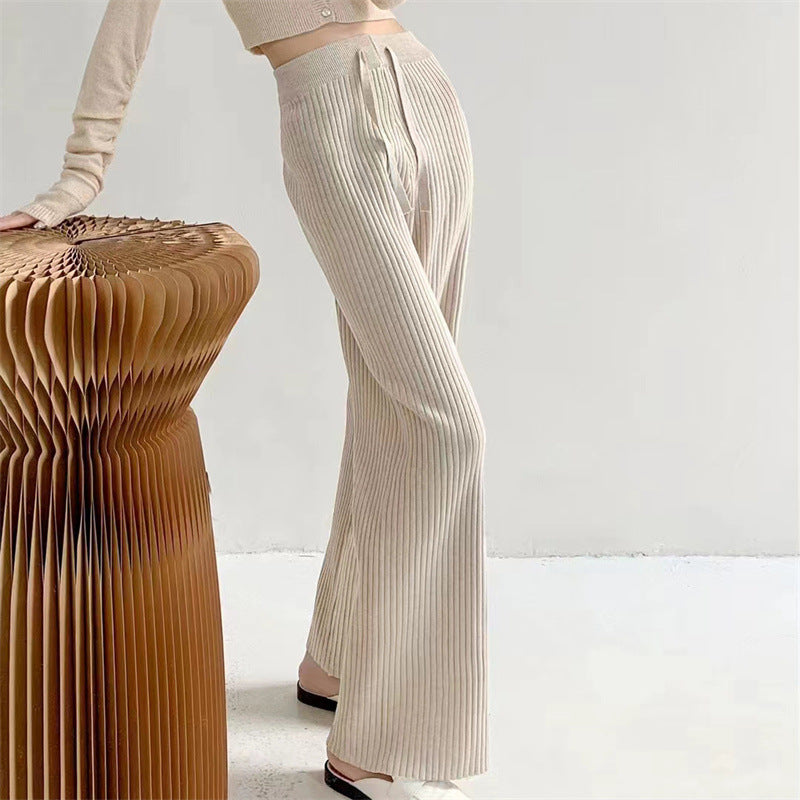 Women's High Waist Slimming Soft Knitted Trousers - Image 2