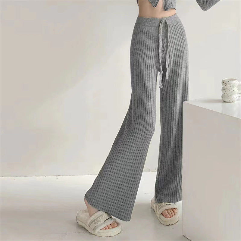 Women's High Waist Slimming Soft Knitted Trousers - Image 10