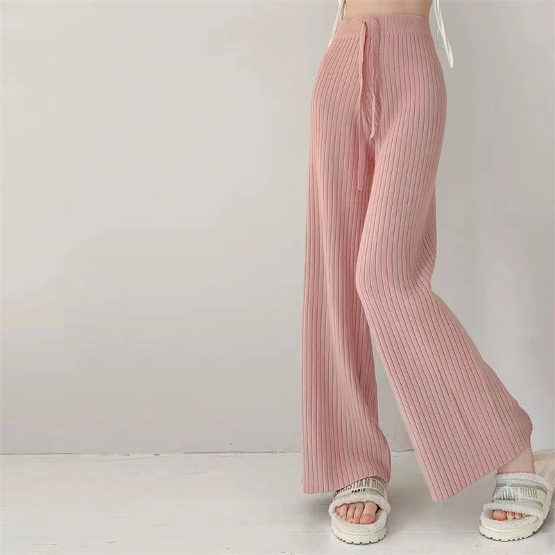 Women's High Waist Slimming Soft Knitted Trousers - Image 4